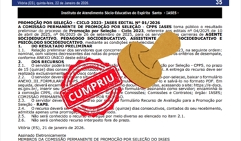 Promoção funcional é publicada após diálogo do SINASES com o IASES imagem destaque